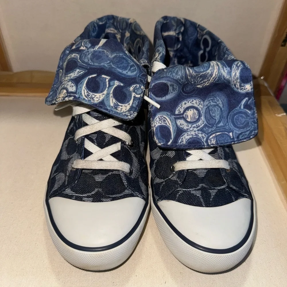Coach converse high top sneakers